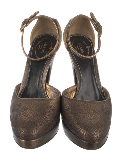 Prada Leather D'Orsay Pumps