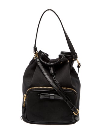 Prada Enameled Metal Triangle Phenix