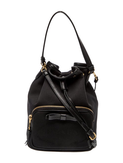 Prada Enameled Metal Triangle Phenix