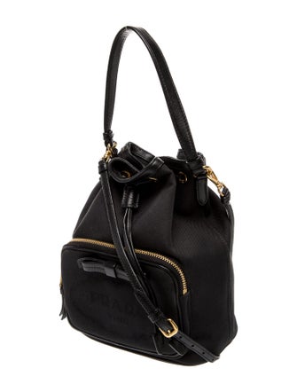 Prada Enameled Metal Triangle Phenix