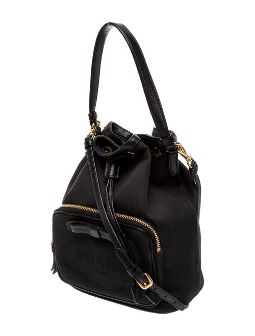 Prada Enameled Metal Triangle Phenix