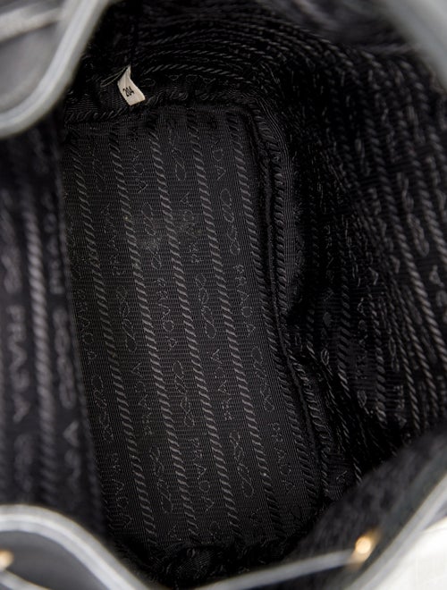 Prada Enameled Metal Triangle Phenix