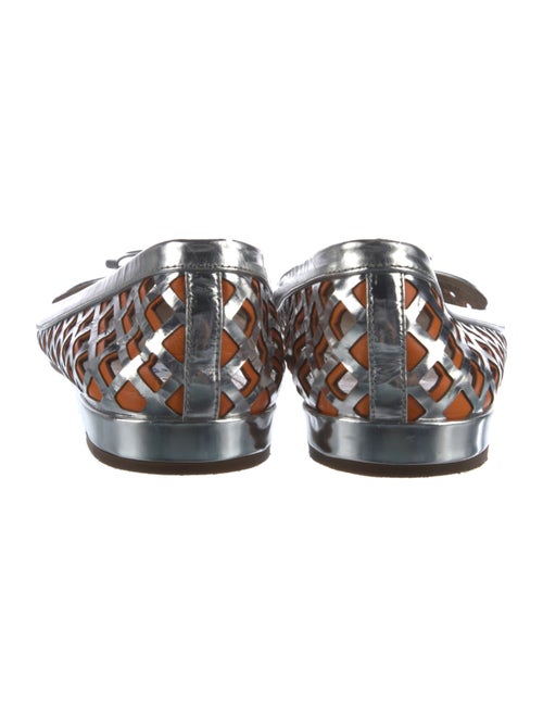 Prada Leather Bow Accents Flats