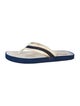 Prada Sport Rubber Striped Flip Flops