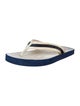 Prada Sport Rubber Striped Flip Flops