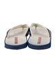 Prada Sport Rubber Striped Flip Flops