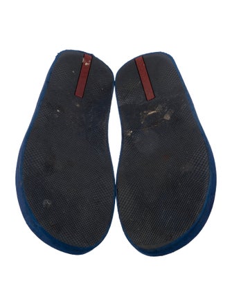 Prada Sport Rubber Striped Flip Flops