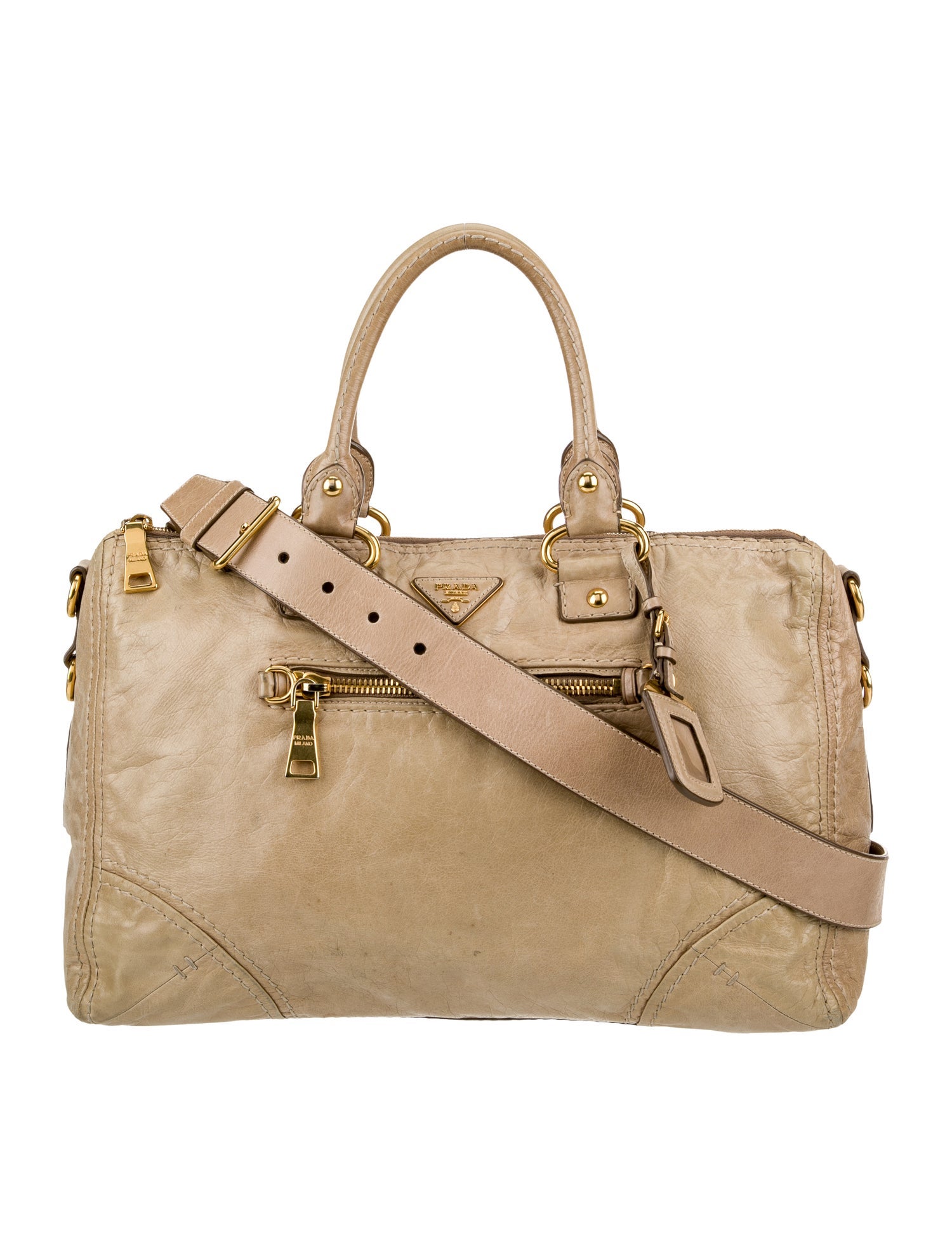 Prada Leather Messenger Bag