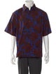 Prada Floral Print Short Sleeve Shirt
