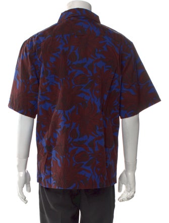 Prada Floral Print Short Sleeve Shirt