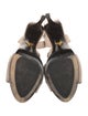 Prada Suede Colorblock Pattern Slingback Sandals