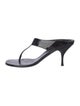 Prada Patent Leather T-Strap Sandals