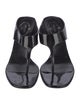 Prada Patent Leather T-Strap Sandals