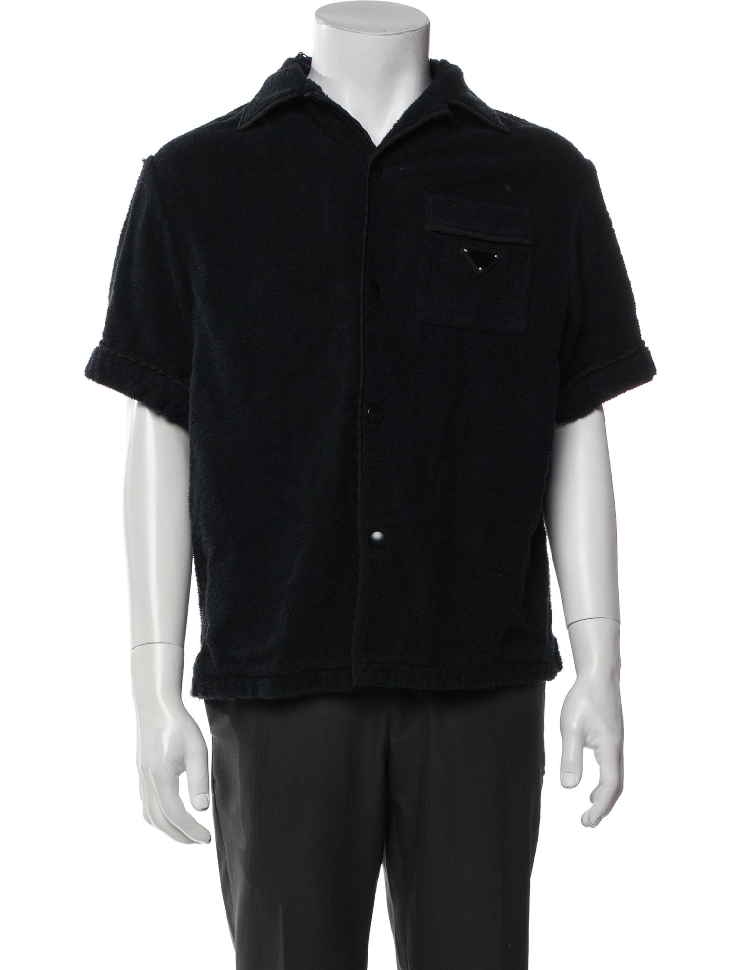 Prada 2021 Enameled Metal Triangle Lounge Top