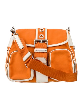 Prada Canvas Shoulder Bag