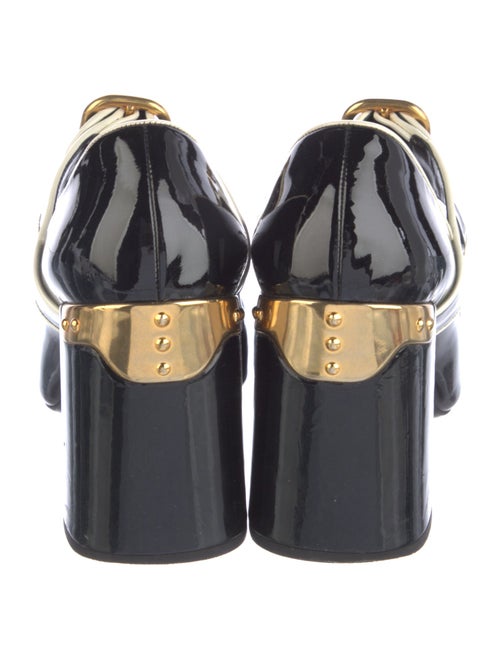 Prada Patent Leather Studded Accents Pumps