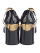 Prada Patent Leather Studded Accents Pumps