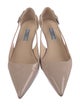 Prada Patent Leather Cutout Accent Flats