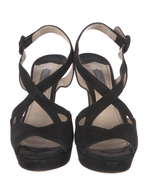 Prada Suede Slingback Sandals