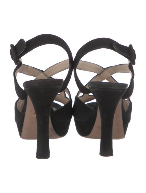 Prada Suede Slingback Sandals