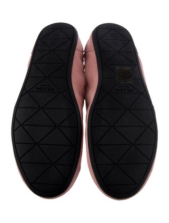 Prada Suede Colorblock Pattern Sneakers