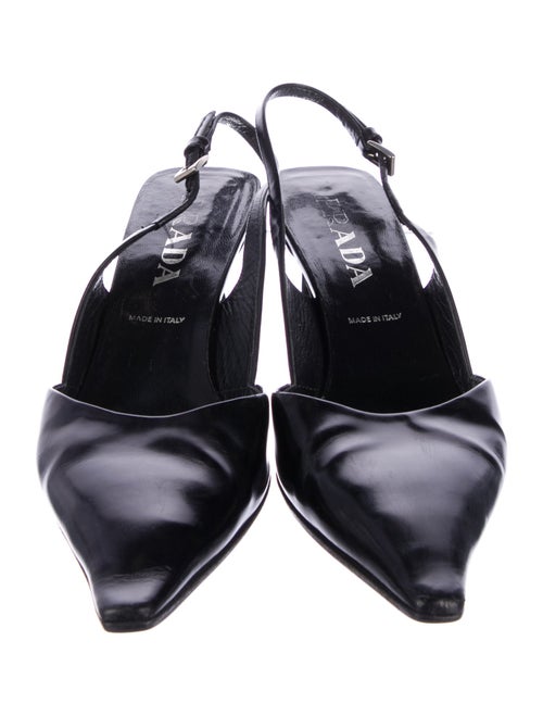 Prada Leather Slingback Pumps