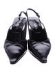 Prada Leather Slingback Pumps
