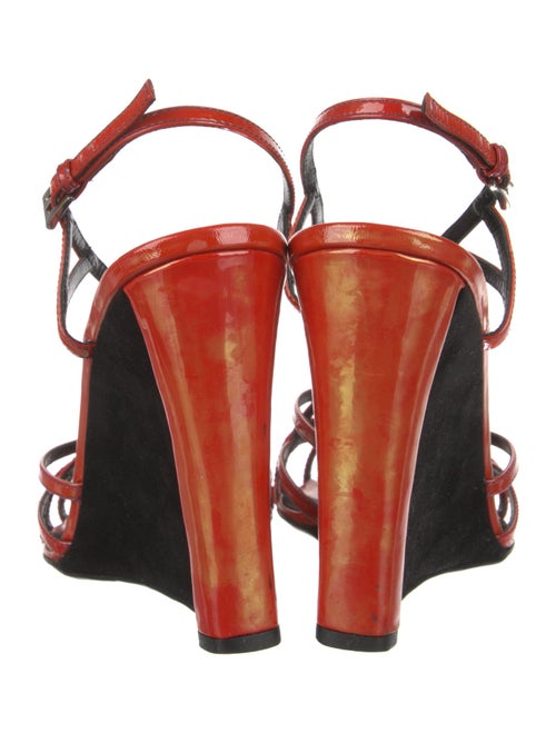 Prada Patent Leather Slingback Sandals