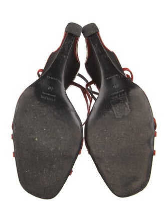 Prada Patent Leather Slingback Sandals