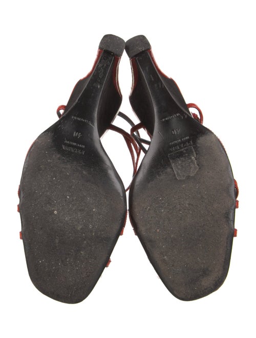 Prada Patent Leather Slingback Sandals