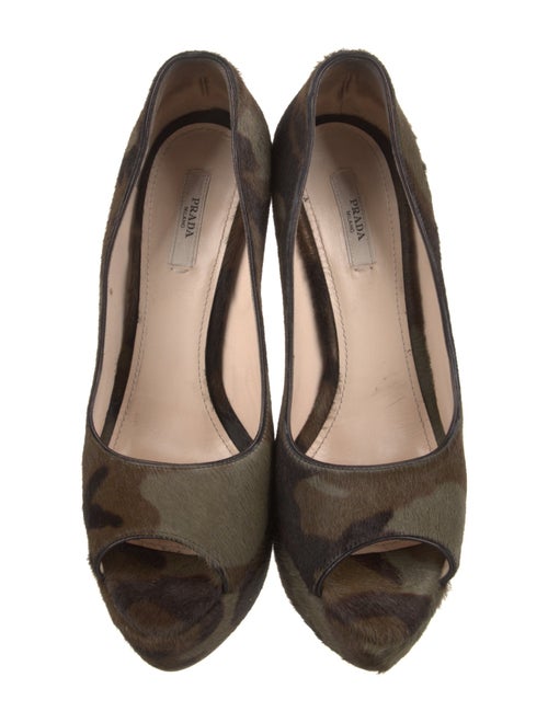 Prada Ponyhair Printed Pumps