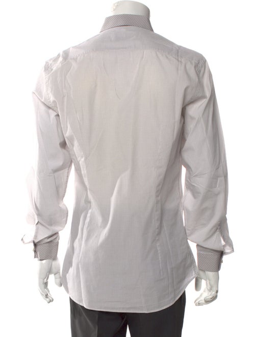 Prada Late 2000's - Early 2010's Polka Dot Print Dress Shirt