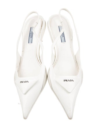 Prada Leather Slingback Pumps