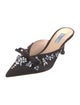 Prada Satin Floral Print Mules