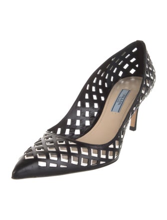 Prada Leather Patterned Pumps