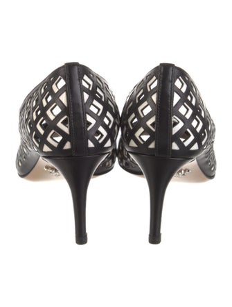 Prada Leather Patterned Pumps