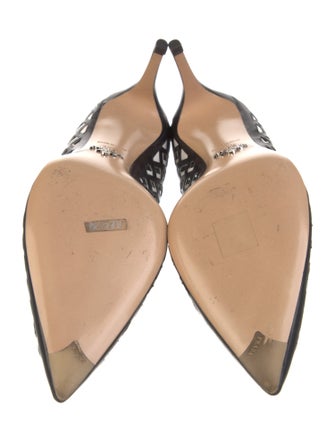 Prada Leather Patterned Pumps