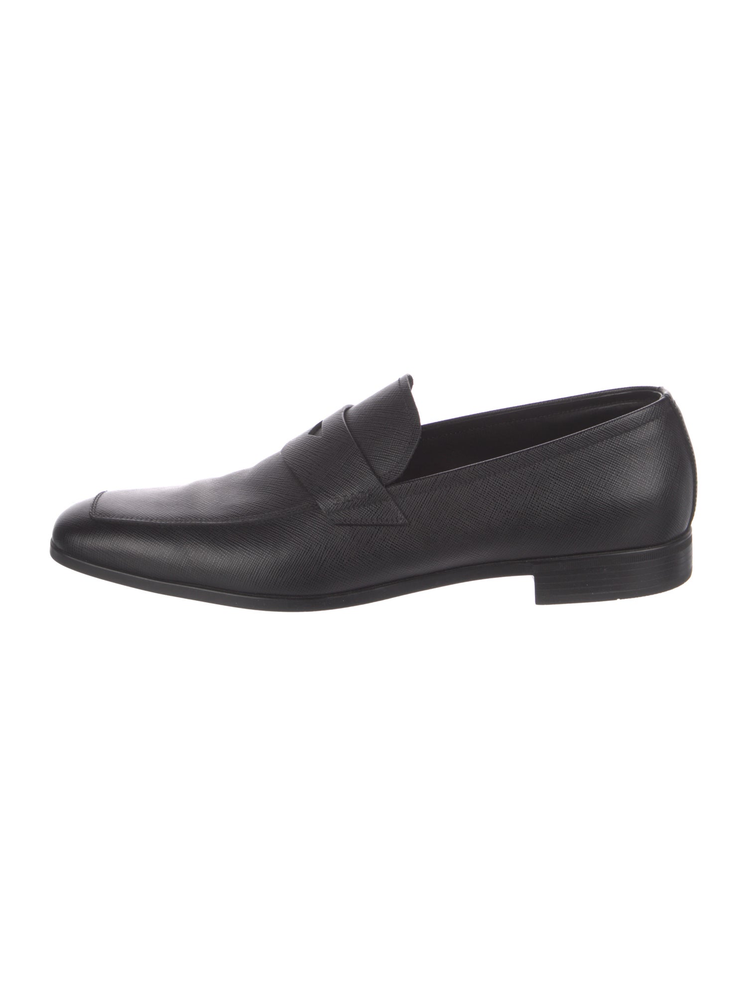Prada Saffiano Leather Dress Loafers