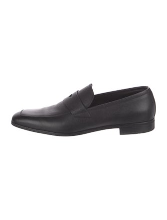 Prada Saffiano Leather Dress Loafers
