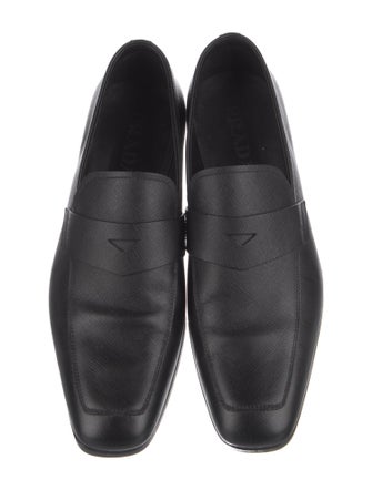 Prada Saffiano Leather Dress Loafers