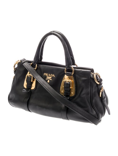 Prada Soft Calf Leather Top Handle Bag