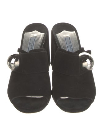 Prada Suede Slides