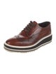 Prada Leather Lasercut Accents Oxfords