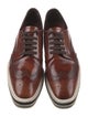 Prada Leather Lasercut Accents Oxfords