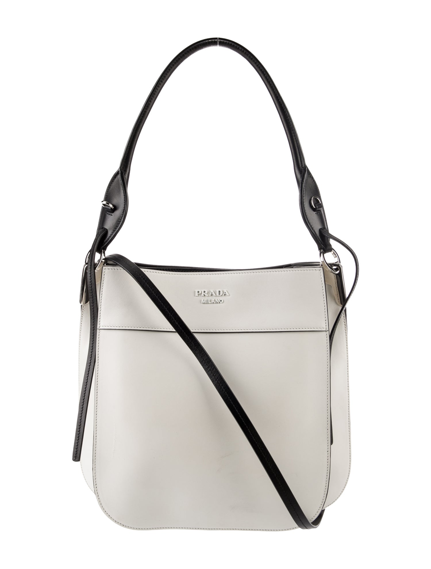 Prada City Calf Leather Margit Hobo