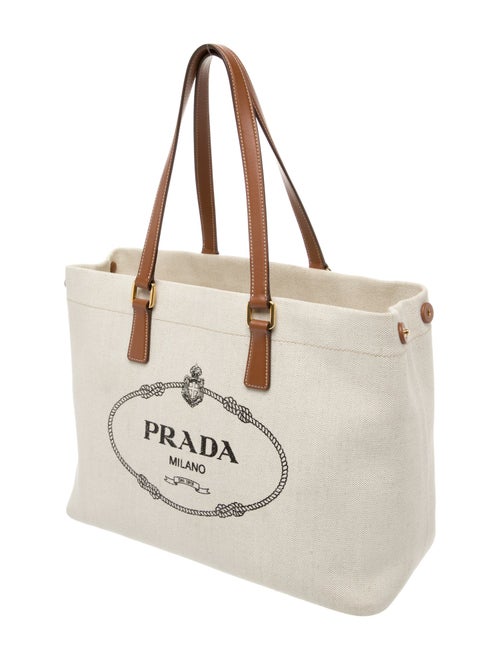 Prada Enameled Metal Triangle Mistolino