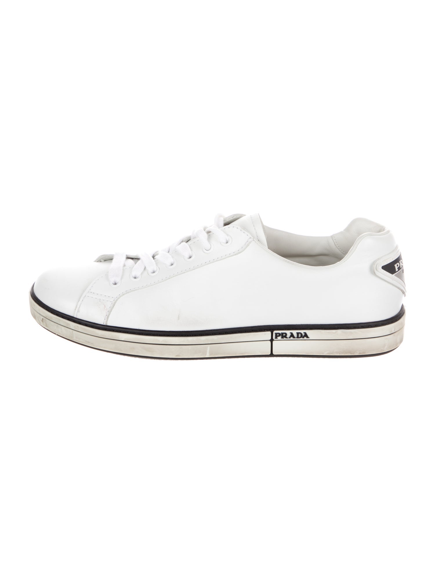 Prada Sport Leather Printed Sneakers
