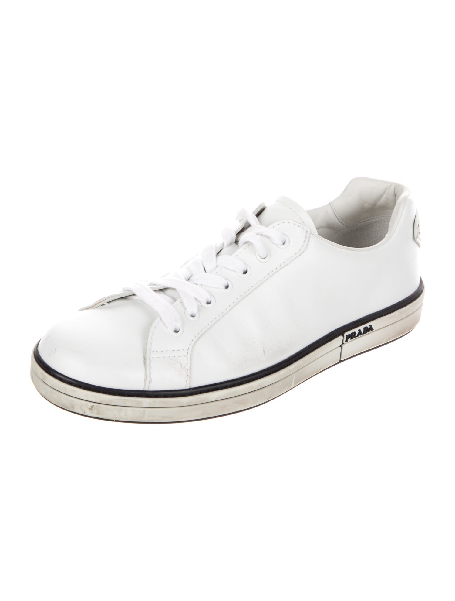 Prada Sport Leather Printed Sneakers