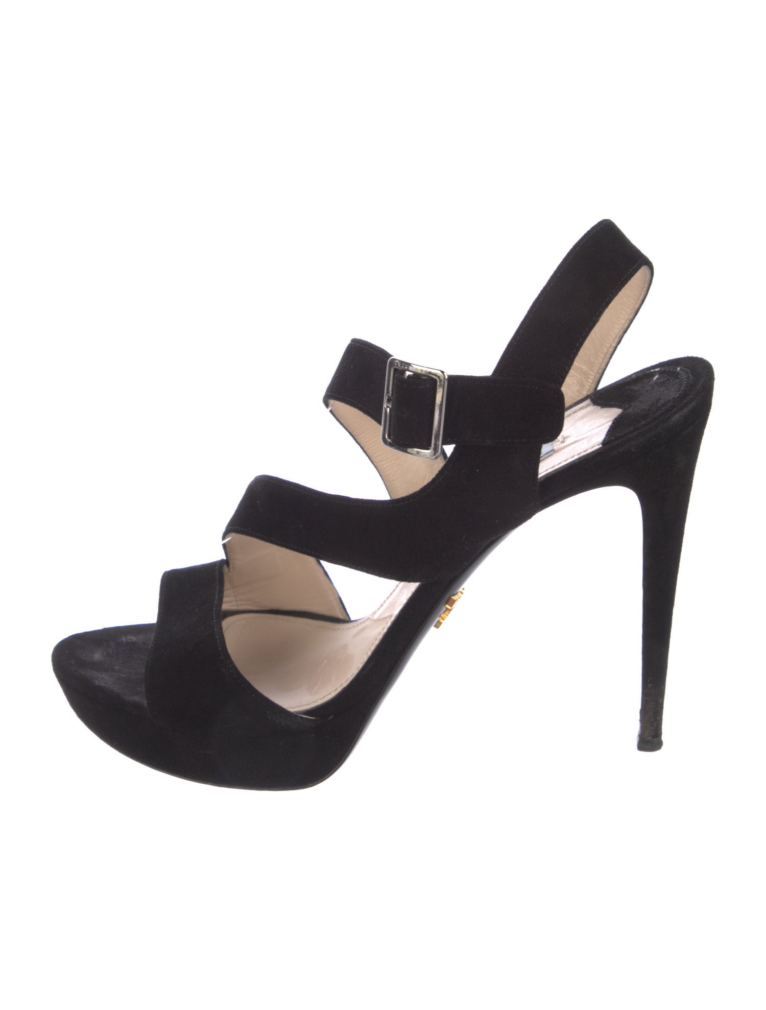 Prada Suede Slingback Sandals