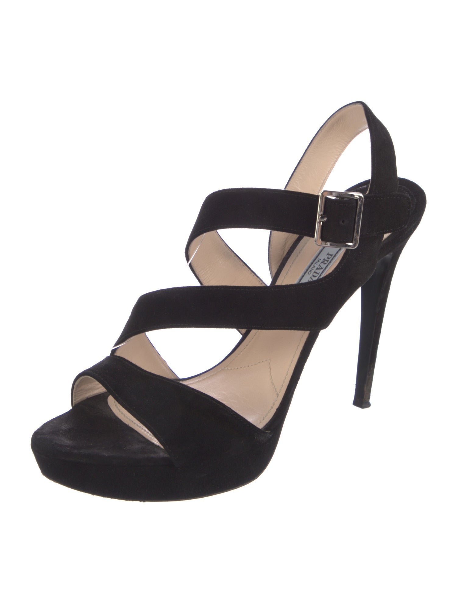 Prada Suede Slingback Sandals